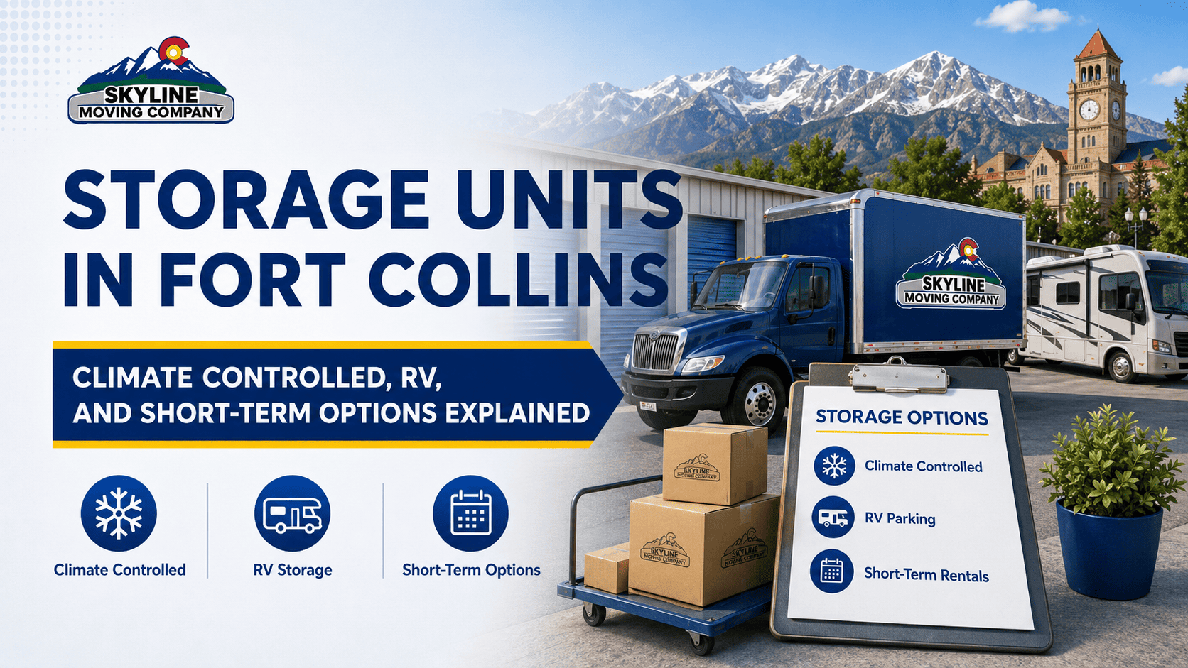 Storage Units in Fort Collins: Climate Controlled, RV, and Short-Term Options Explained