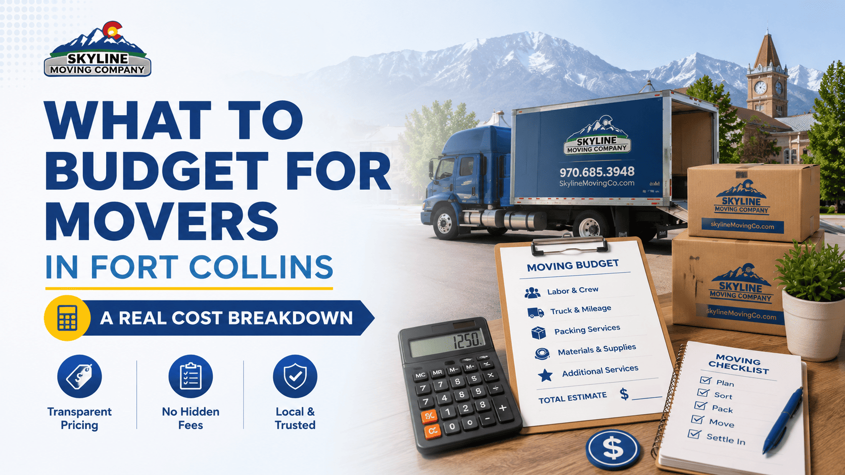 What to Budget for Movers in Fort Collins (A Real Cost Breakdown)