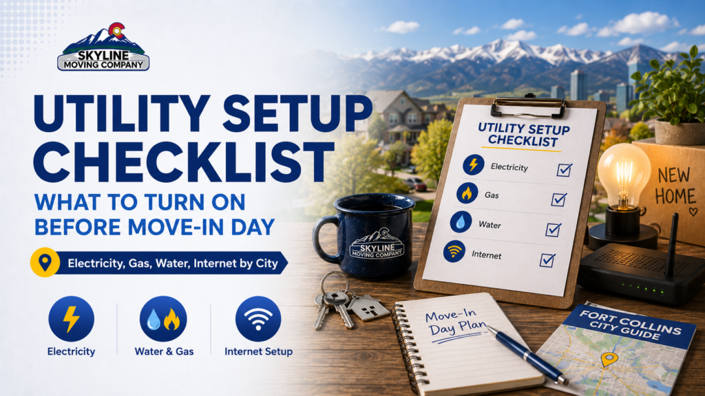 Utility Setup Checklist: What to Turn On Before Move-In Day