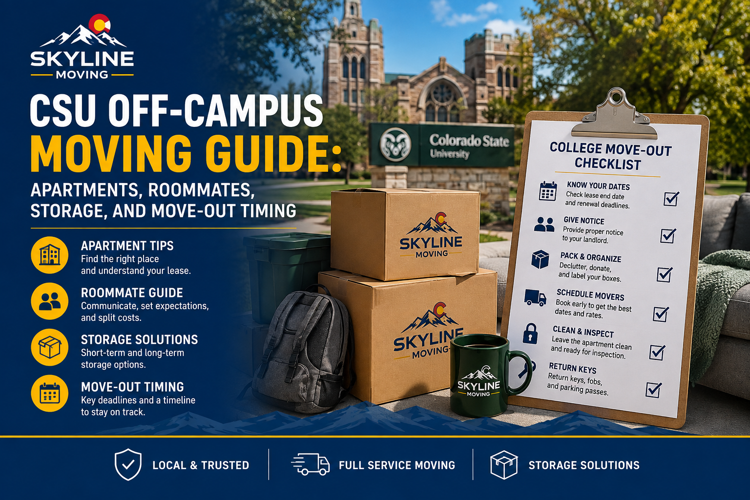 CSU Off-Campus Moving Guide: Apartments, Roommates, Storage, and Move-Out Timing